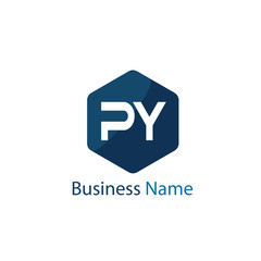 Initial Letter PY Logo Template Design