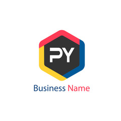 Initial Letter PY Logo Template Design