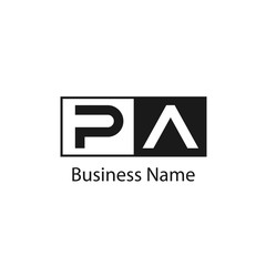 Initial letter PA Logo Template Design