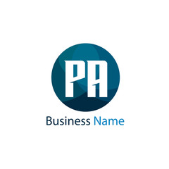 Initial letter PA Logo Template Design