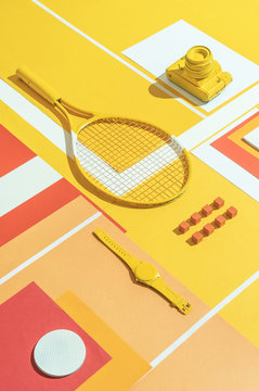 Abstract tennis themed background