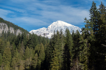 Fototapeta premium view of mountains