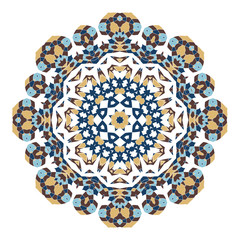 Mandala. Ethnicity round ornament. Ethnic style. Elements for invitation cards, brochures, covers. Oriental circular pattern. Arabic, Islamic, moroccan, asian, indian native african motifs.