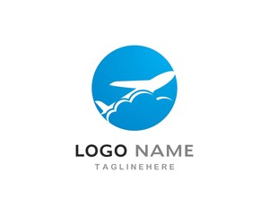 Plane logo vector
