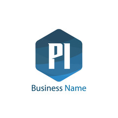 Initial letter PI Logo Template Design