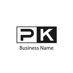 Initial letter PK Logo Template Design - obrazy, fototapety, plakaty