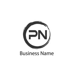 Initial letter PN Logo Template Design