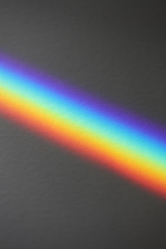 Close Up Of A Rainbow Made By A Prism