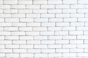 White brick wall background