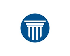 Pillar Logo Template. Column Vector Design