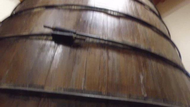Big barrel with balsamico in Modena, Italy