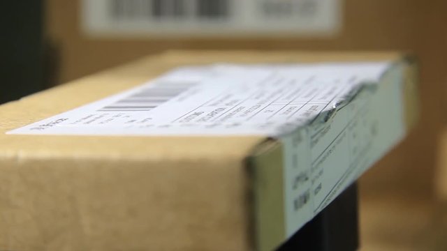 Close Up Of Small Parcel Package.
