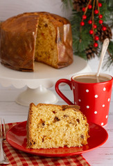 Loaf of Panettone a Christmas Sweet Bread