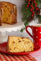Loaf of Panettone a Christmas Sweet Bread
