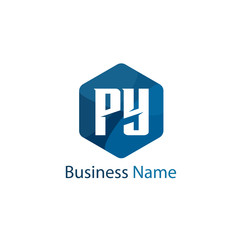 Initial letter PY Logo Template Design