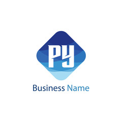 Obraz premium Initial letter PY Logo Template Design