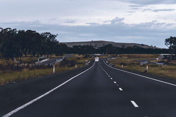 Road leads to a beautiful mountain