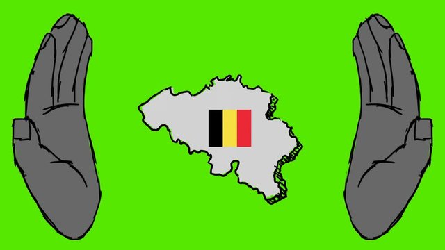 Belgium - Hand Drawn Animation - 2D Drawing