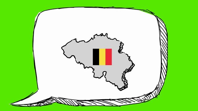 Belgium - Hand Drawn Animation - 2D Drawing