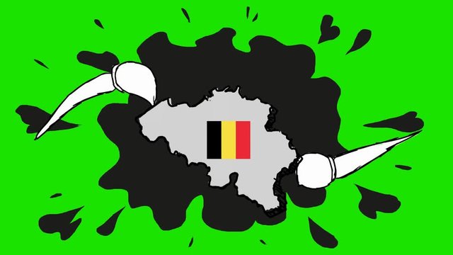 Belgium - Hand Drawn Animation - 2D Drawing