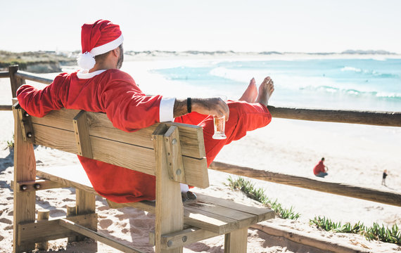 Santa on vacation. Or 26th of December