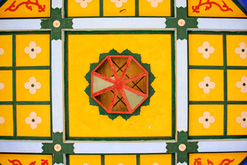 traditional Chinese style pavilion ceiling decoration