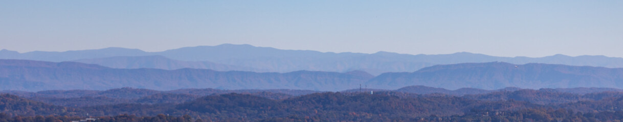 Great Smoky Mountains seen from Knoxville, TN