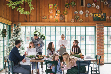 Family Celebrating Christmas