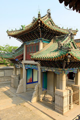 Memorial building landscape in Jijue Temple, China...