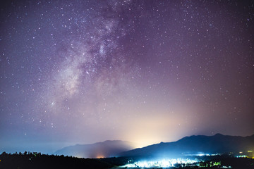 Fototapeta premium The Milky Way in Chiang Mai