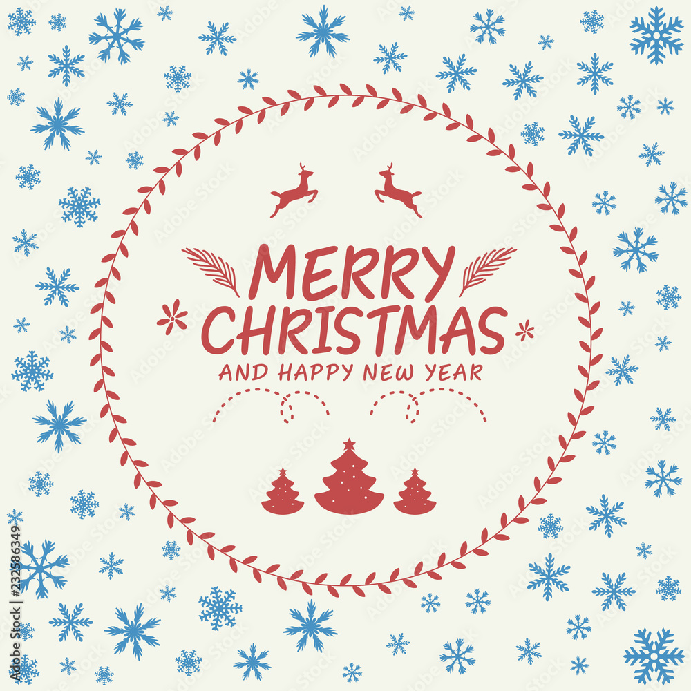 Canvas Prints Merry Christmas background template