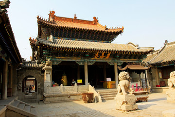 Xiang Fu Palace building scenery Jijue Temple, China...