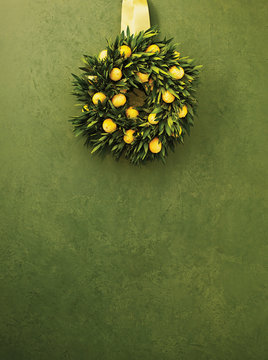 Lemon Christmas Wreath