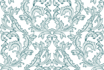 vintage seamless texture with arabesque for your design