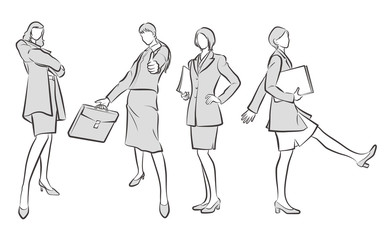 ビジネスウーマンのイラスト