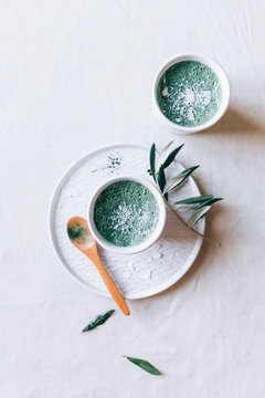 Coconut matcha latte