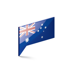 Australia flag, vector illustration on a white background.
