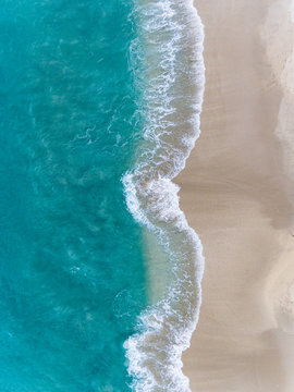 Aerial view of the ocean