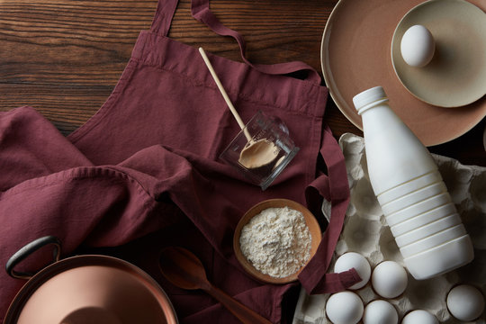 fresh ingredients for cooking pie