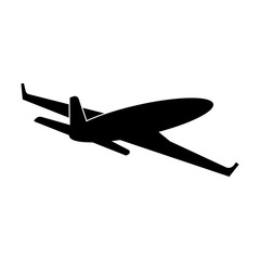 Airplane black icon EPS 10