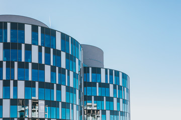 Lines & perspective of modern architecture in Copenhagen, Denmark