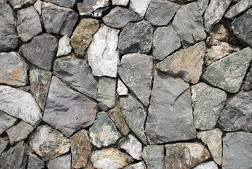 Grey Rock Wall Texture And Background.