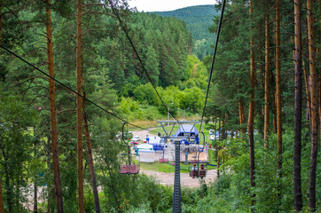 Belokurikha resort, the beginning of the ascent to the mountain Church