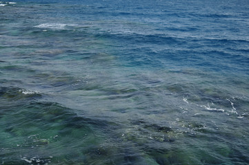 Blue sea water. Ocean surface for natural background
