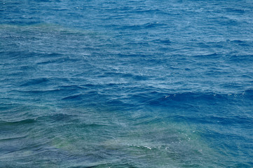 Blue sea water. Ocean surface for natural background