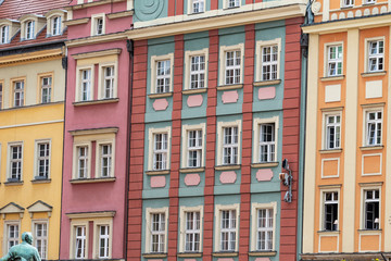 Fototapeta premium colorful tenement houses
