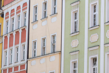colorful tenement houses