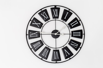 Analog clock on a white background