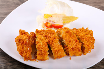 Crispy Pork with cheese