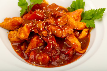 Chicken with teriyaki